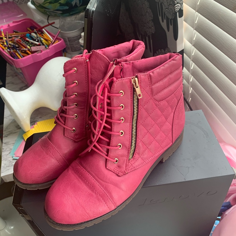 Pink boots